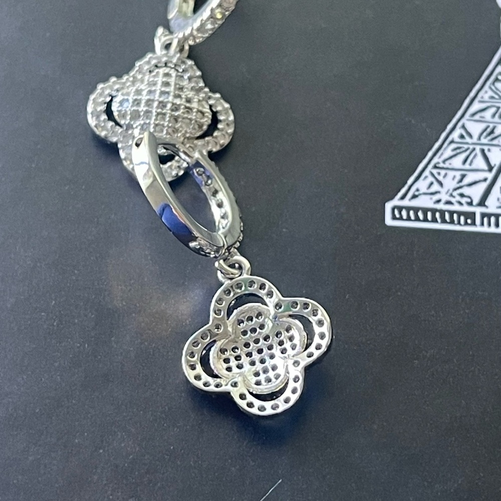 Cluster earring silver - Picture 3 of 3